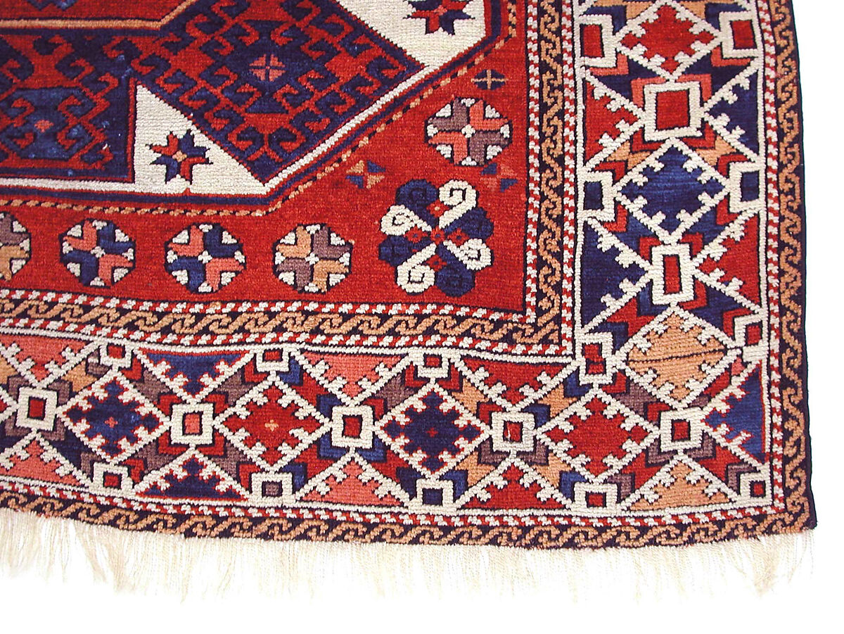 Carpet, Wool (warp, weft, and pile); symmetrically knotted pile