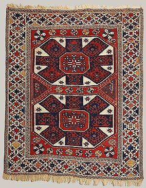 Carpet, Wool (warp, weft, and pile); symmetrically knotted pile