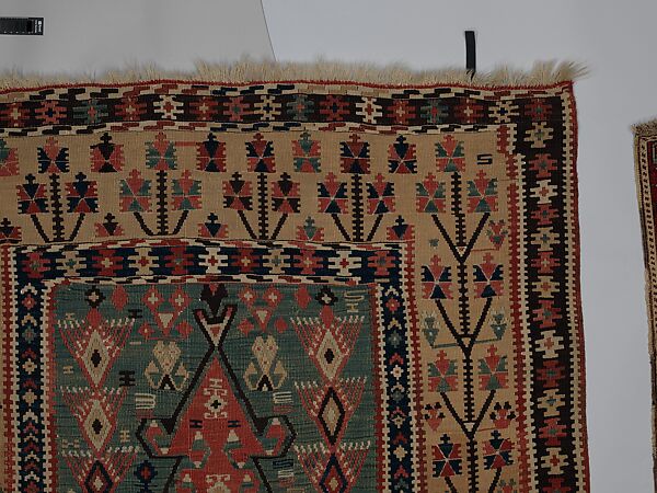 Carpet, Wool (warp and weft); tapestry weave