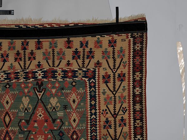 Carpet, Wool (warp and weft); tapestry weave