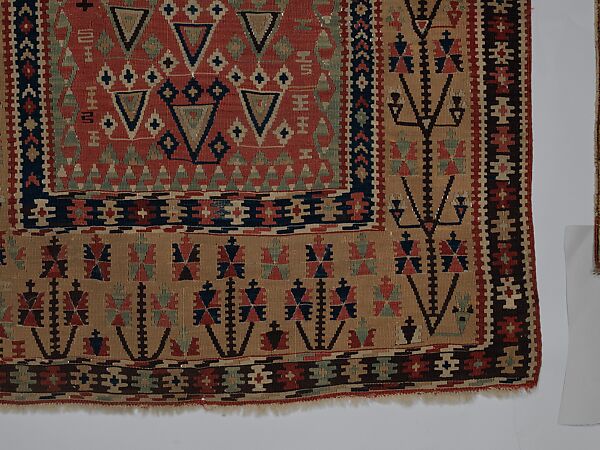 Carpet, Wool (warp and weft); tapestry weave
