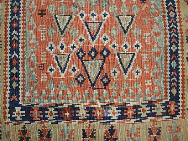 Carpet, Wool (warp and weft); tapestry weave