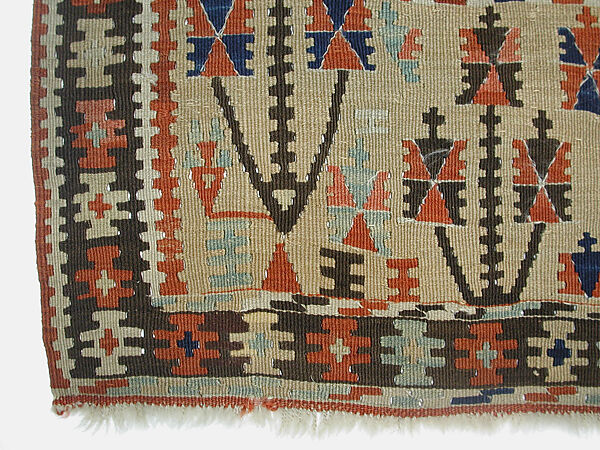 Carpet, Wool (warp and weft); tapestry weave
