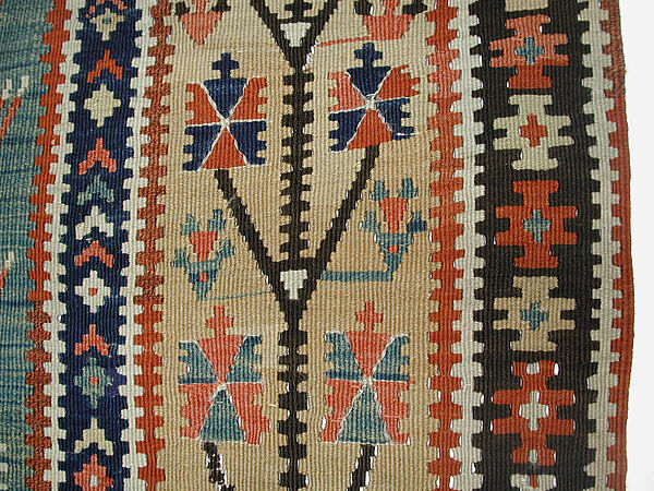 Carpet, Wool (warp and weft); tapestry weave