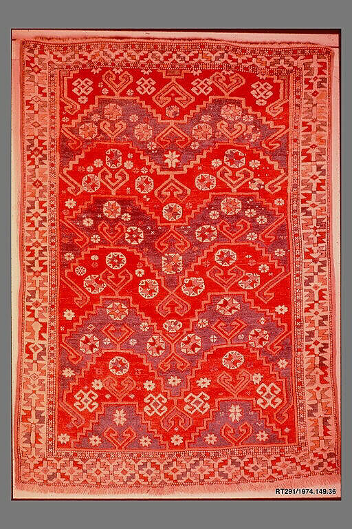 Carpet, Wool (warp, weft, and pile); symmetrically knotted pile