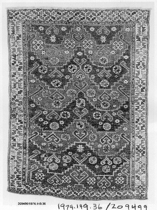 Carpet, Wool (warp, weft, and pile); symmetrically knotted pile