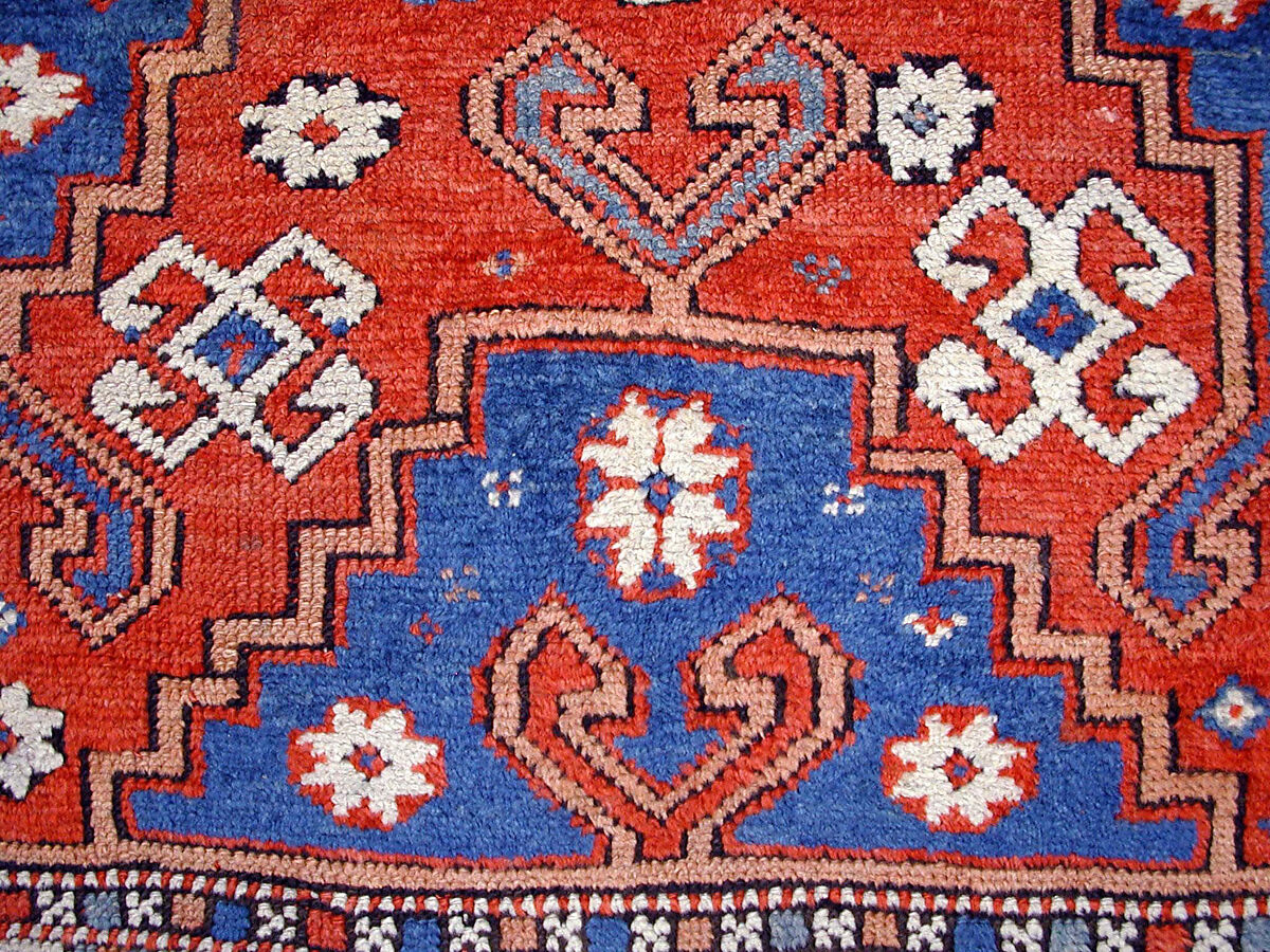 Carpet, Wool (warp, weft, and pile); symmetrically knotted pile