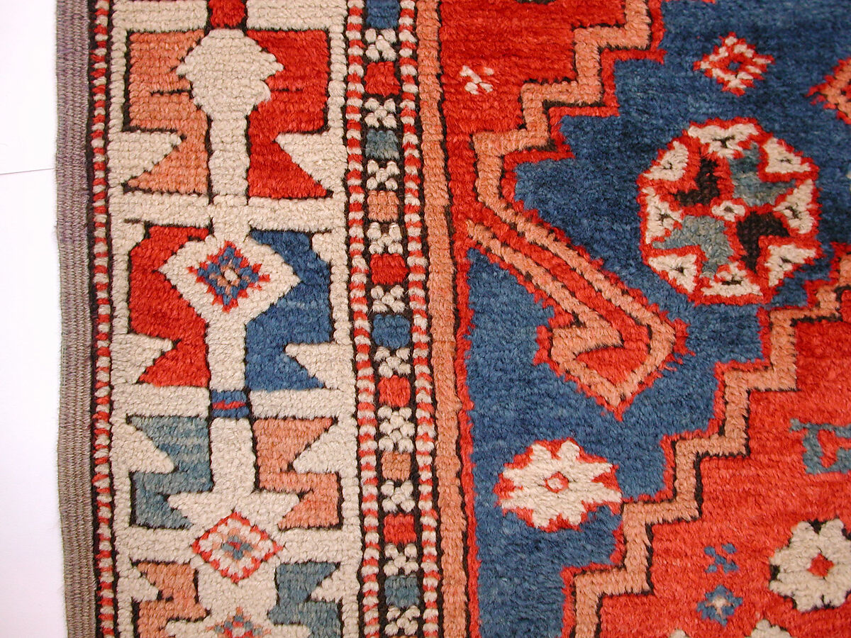 Carpet, Wool (warp, weft, and pile); symmetrically knotted pile