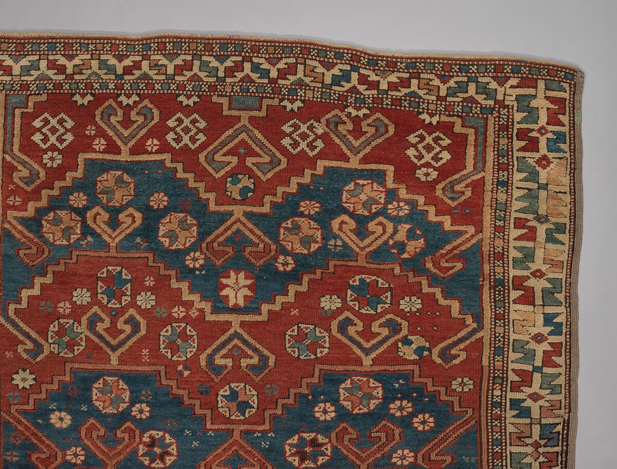 Carpet, Wool (warp, weft, and pile); symmetrically knotted pile