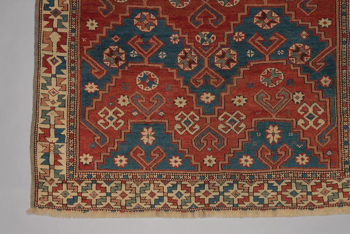 Carpet, Wool (warp, weft, and pile); symmetrically knotted pile