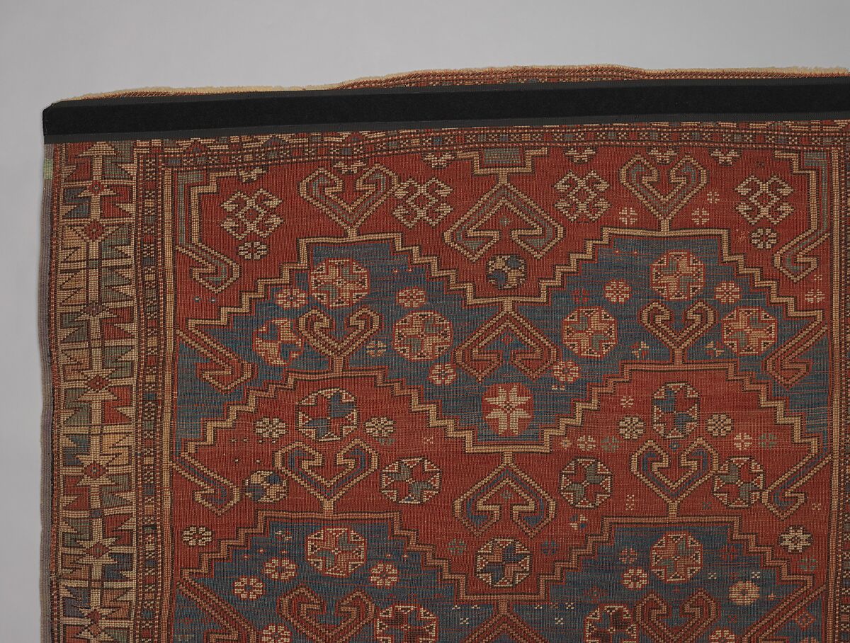 Carpet, Wool (warp, weft, and pile); symmetrically knotted pile