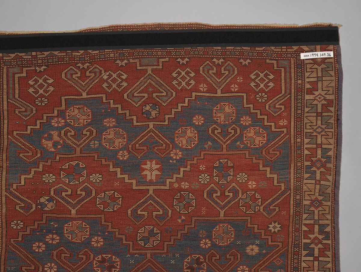 Carpet, Wool (warp, weft, and pile); symmetrically knotted pile