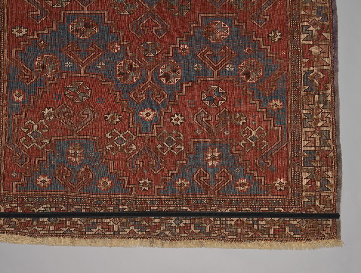 Carpet, Wool (warp, weft, and pile); symmetrically knotted pile