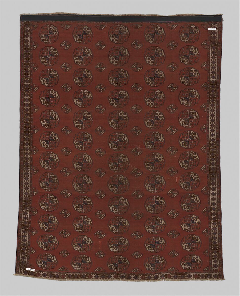 Salor Main Carpet, Wool (warp, weft, and pile), silk; asymmetrically knotted pile