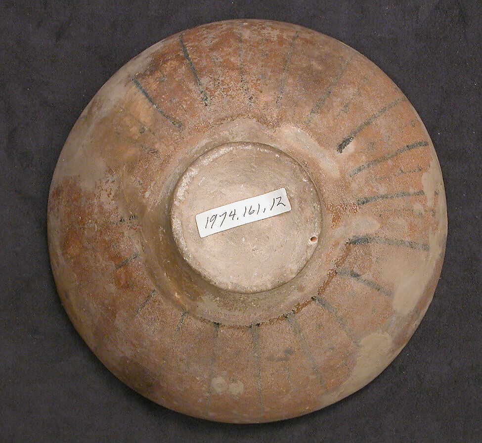 Bowl, Stonepaste; painted under transparent glaze