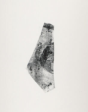 Glass Fragment, Glass; stained and luster-painted