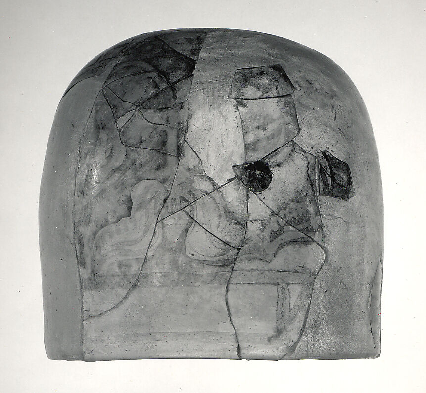 Cup, Glass; stained and luster-painted