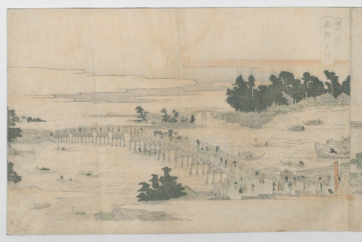 Eight Views of Edo (Edo Hakkei)  江戸八景, Utagawa Toyohiro (Ichiryūsai) 歌川 (一柳斎) 豊広 (Japanese, 1763–1828), Bound book of polychrome woodblock prints; ink and color on paper, Japan