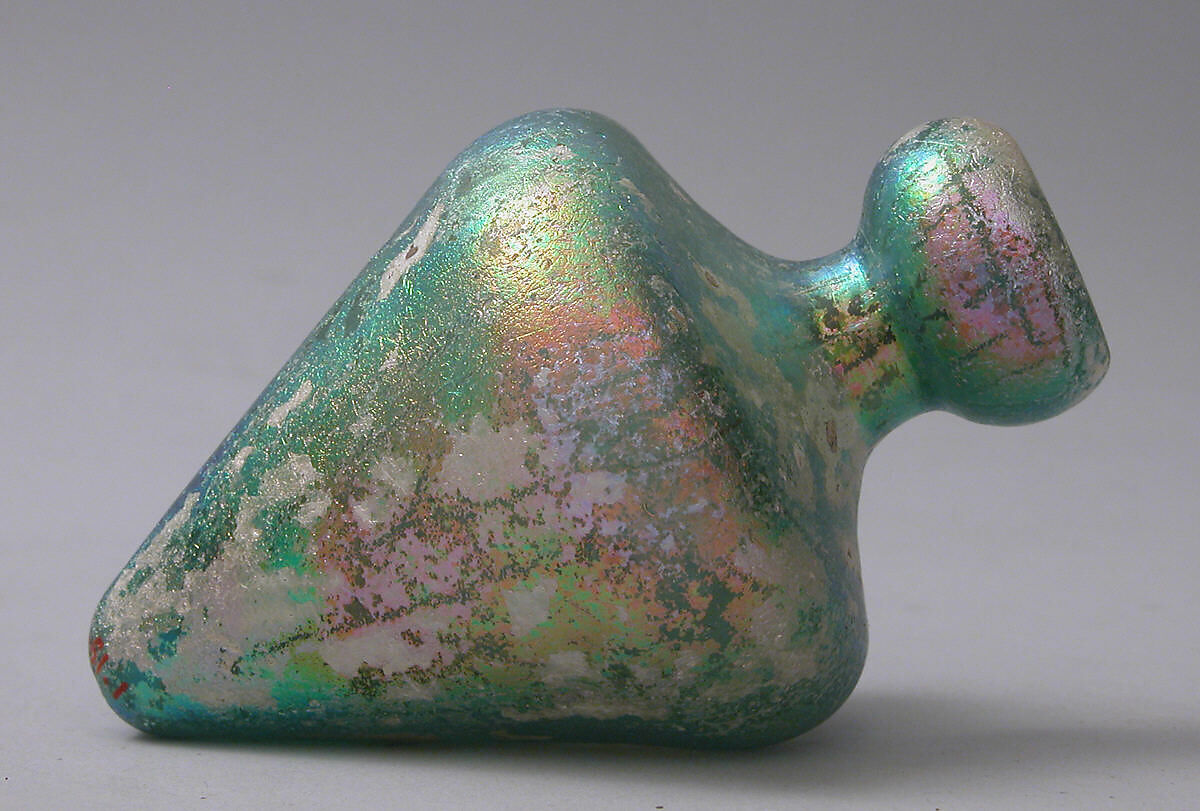 Loom Weight or Vessel, Glass; free blown