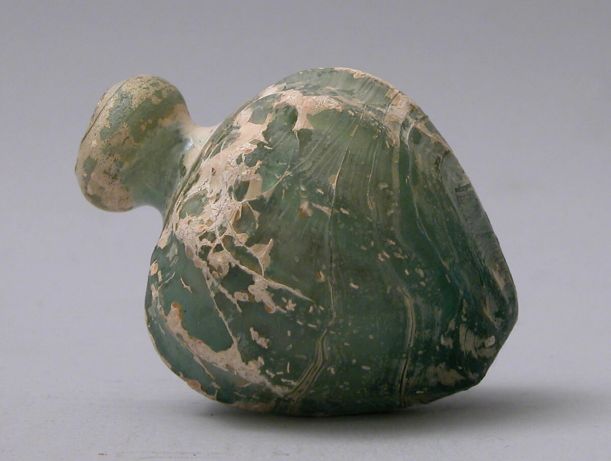 Spheroconical Vessel, Glass; mold blown