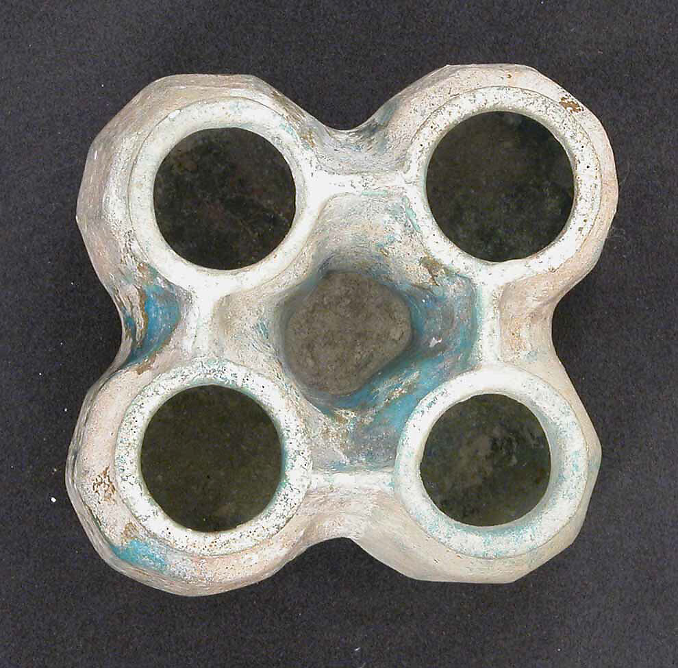 Vase, Earthenware; turquoise glazed