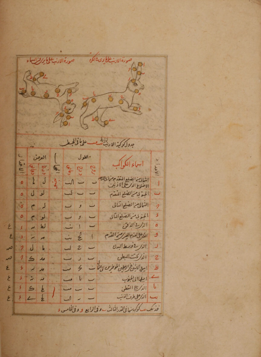 Kitab suwar al-kawakib al-thabita (Book of the Images of the Fixed Stars) of al-Sufi, `Abd al-Rahman al-Sufi (Iranian, Rey 903–986 Shiraz), Ink, opaque watercolor, and gold on paper