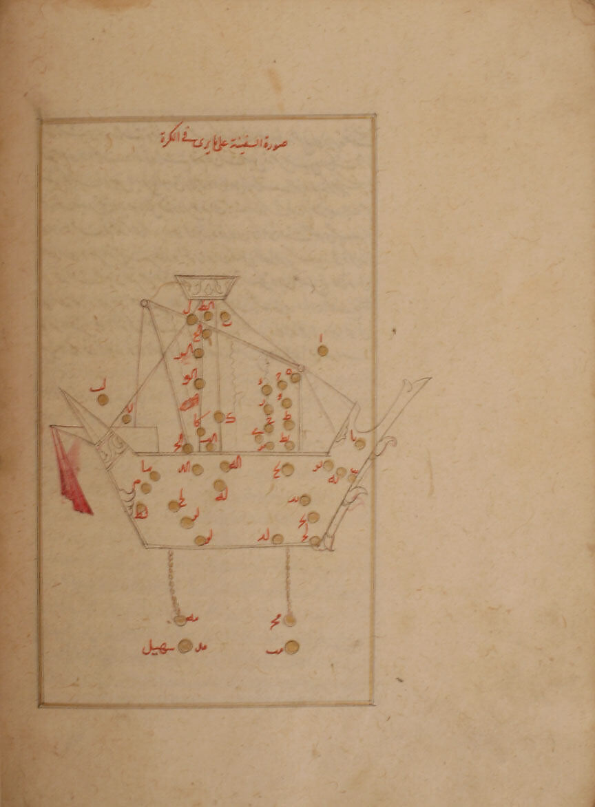 Kitab suwar al-kawakib al-thabita (Book of the Images of the Fixed Stars) of al-Sufi, `Abd al-Rahman al-Sufi (Iranian, Rey 903–986 Shiraz), Ink, opaque watercolor, and gold on paper