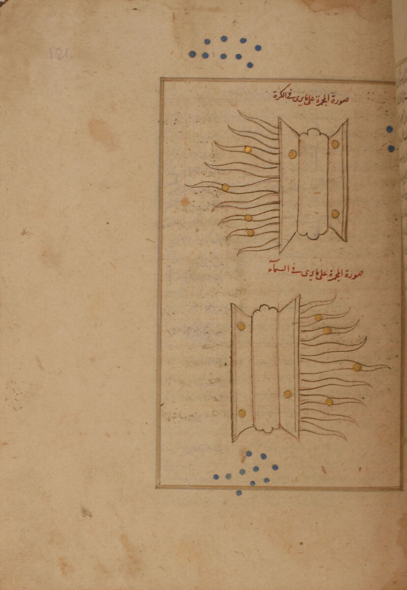 Kitab suwar al-kawakib al-thabita (Book of the Images of the Fixed Stars) of al-Sufi, `Abd al-Rahman al-Sufi (Iranian, Rey 903–986 Shiraz), Ink, opaque watercolor, and gold on paper