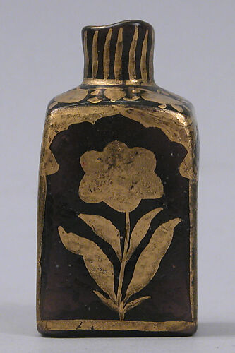 Bottle with Gilded Flowers