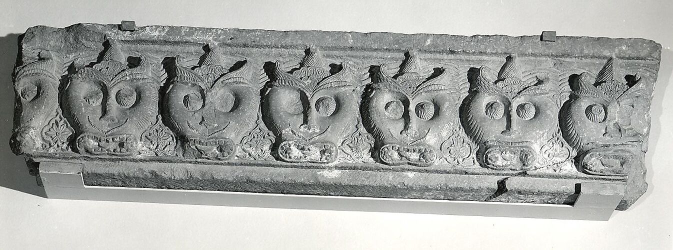 Fragment of a Cornice with a Frieze of Masks