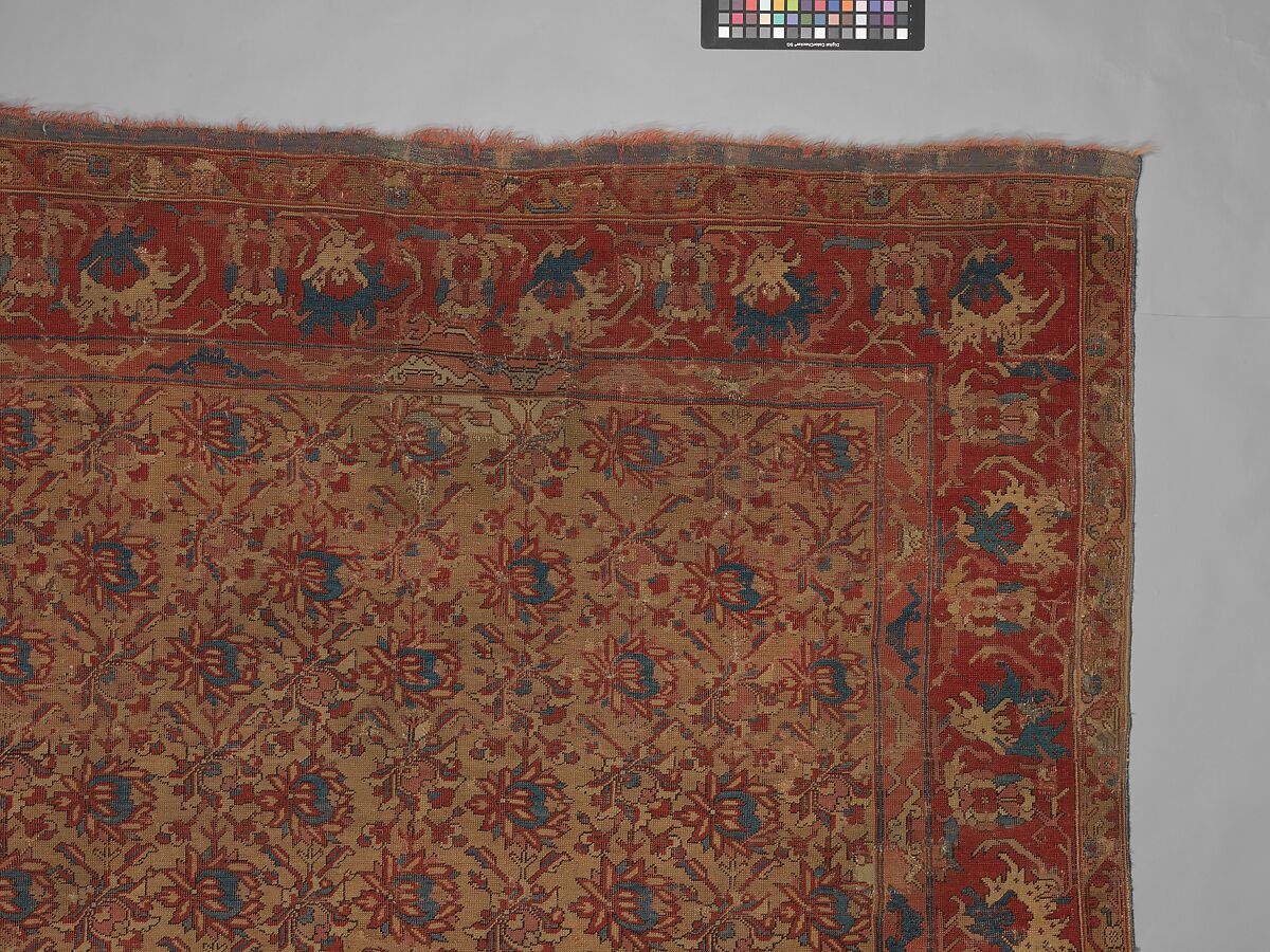Carpet, Wool (warp, weft, and pile); symmetrically knotted pile