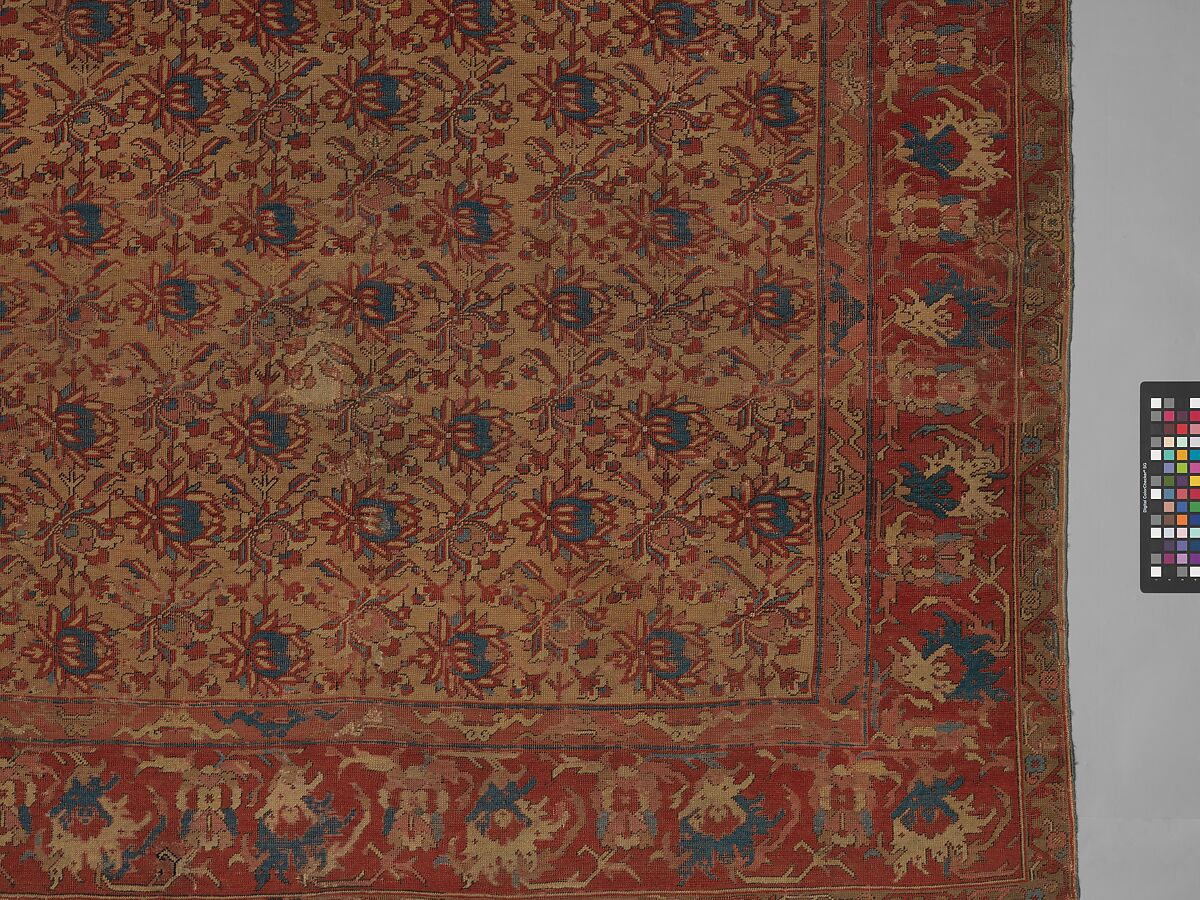 Carpet, Wool (warp, weft, and pile); symmetrically knotted pile