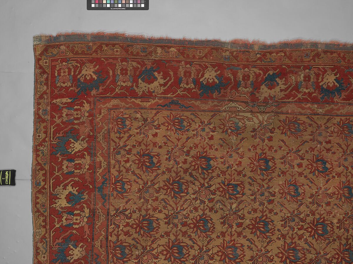 Carpet, Wool (warp, weft, and pile); symmetrically knotted pile