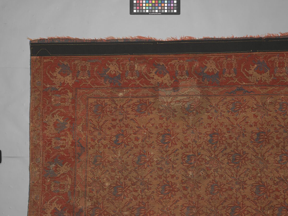 Carpet, Wool (warp, weft, and pile); symmetrically knotted pile