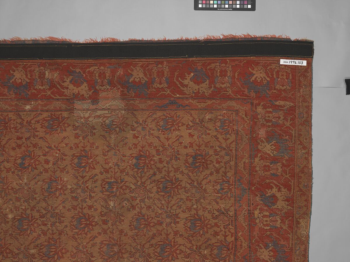 Carpet, Wool (warp, weft, and pile); symmetrically knotted pile