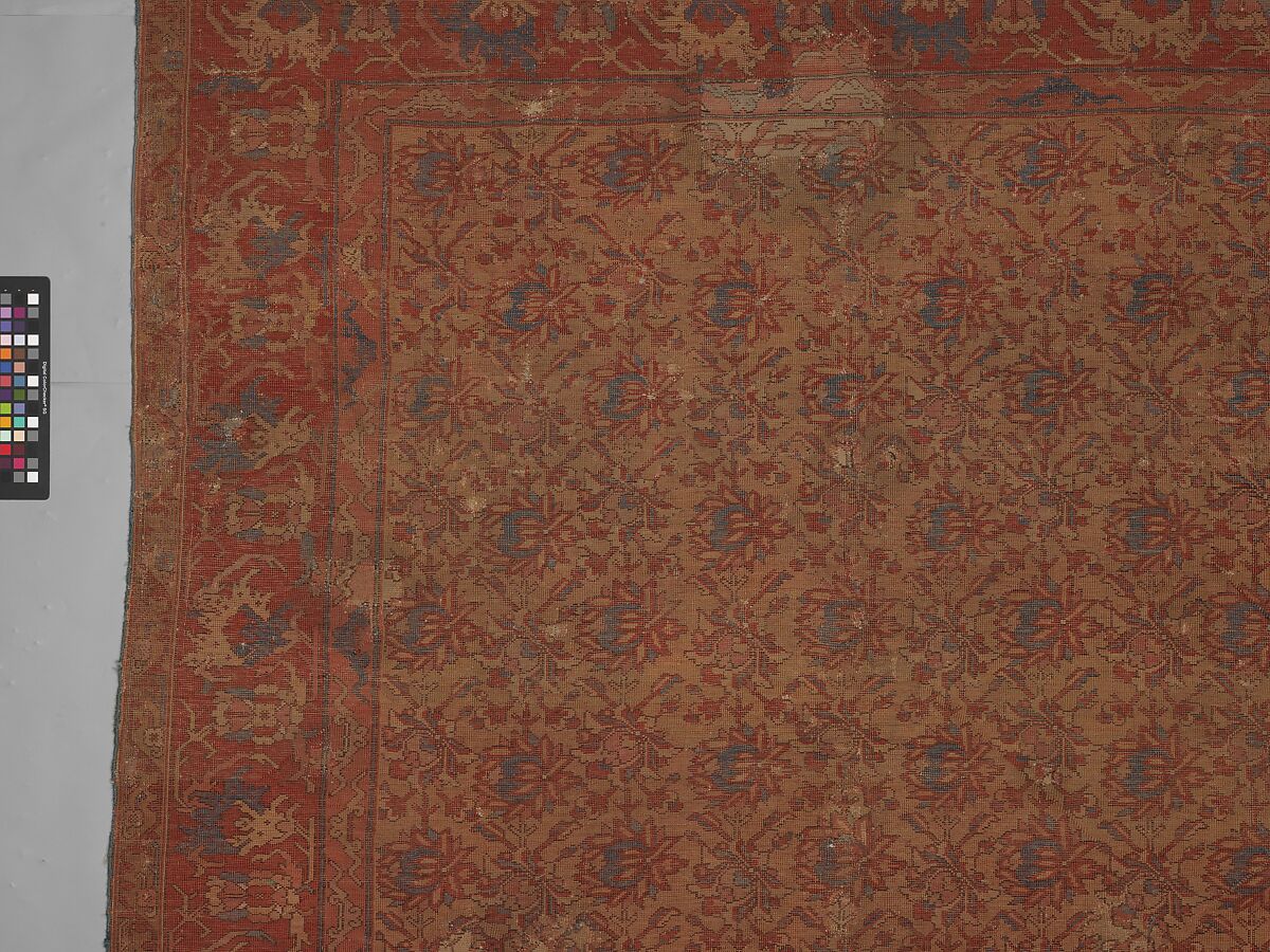 Carpet, Wool (warp, weft, and pile); symmetrically knotted pile