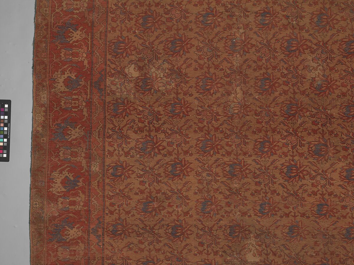 Carpet, Wool (warp, weft, and pile); symmetrically knotted pile