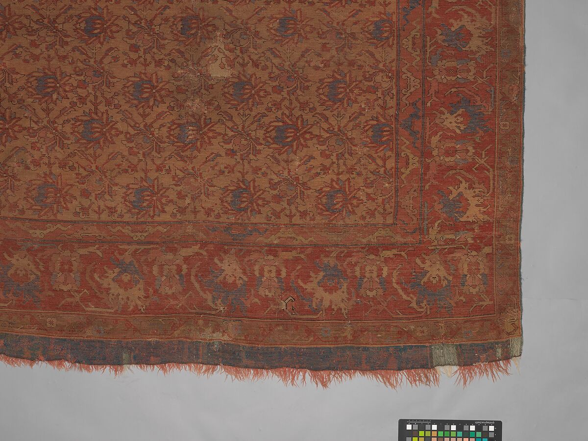 Carpet, Wool (warp, weft, and pile); symmetrically knotted pile