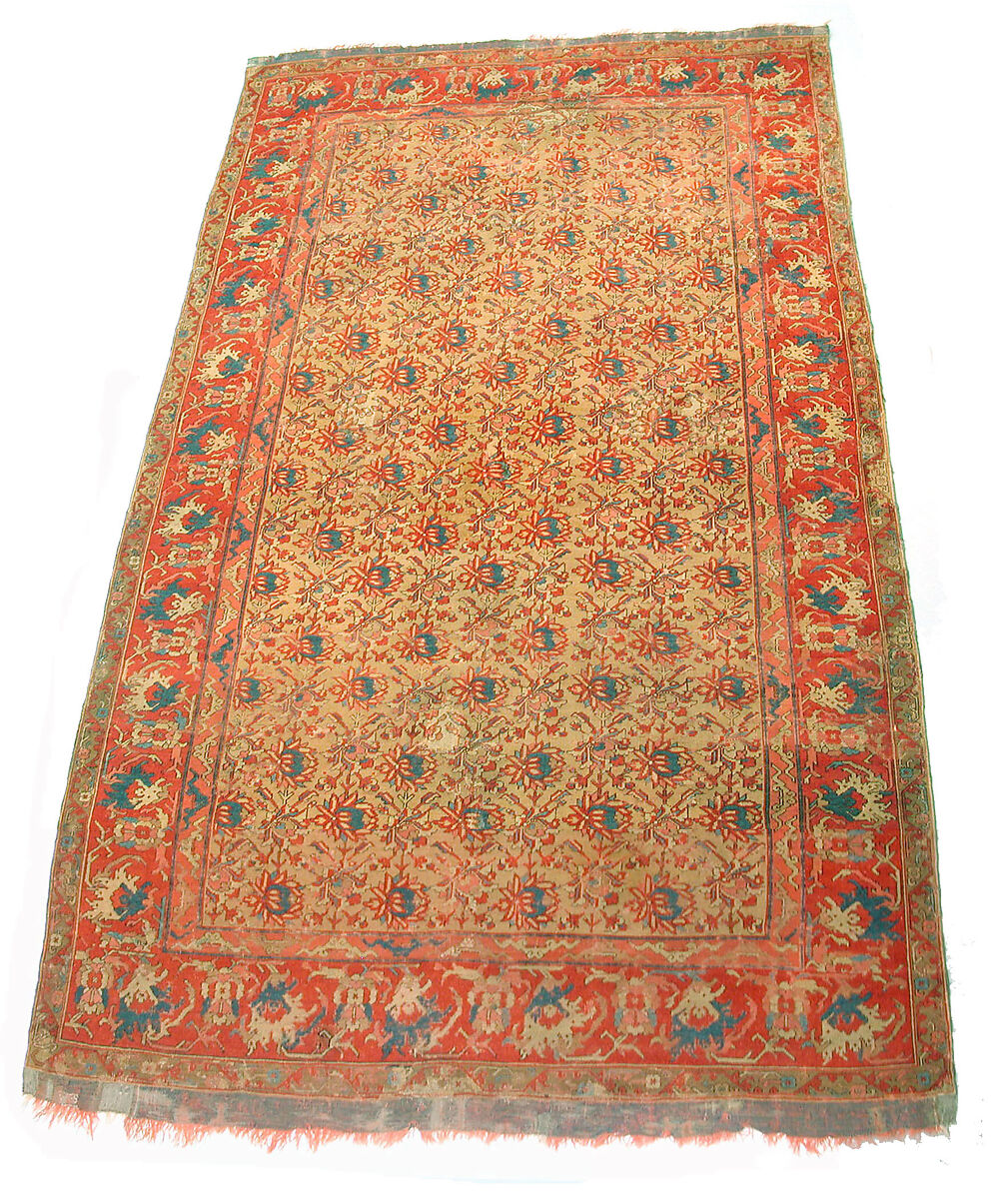 Carpet, Wool (warp, weft, and pile); symmetrically knotted pile