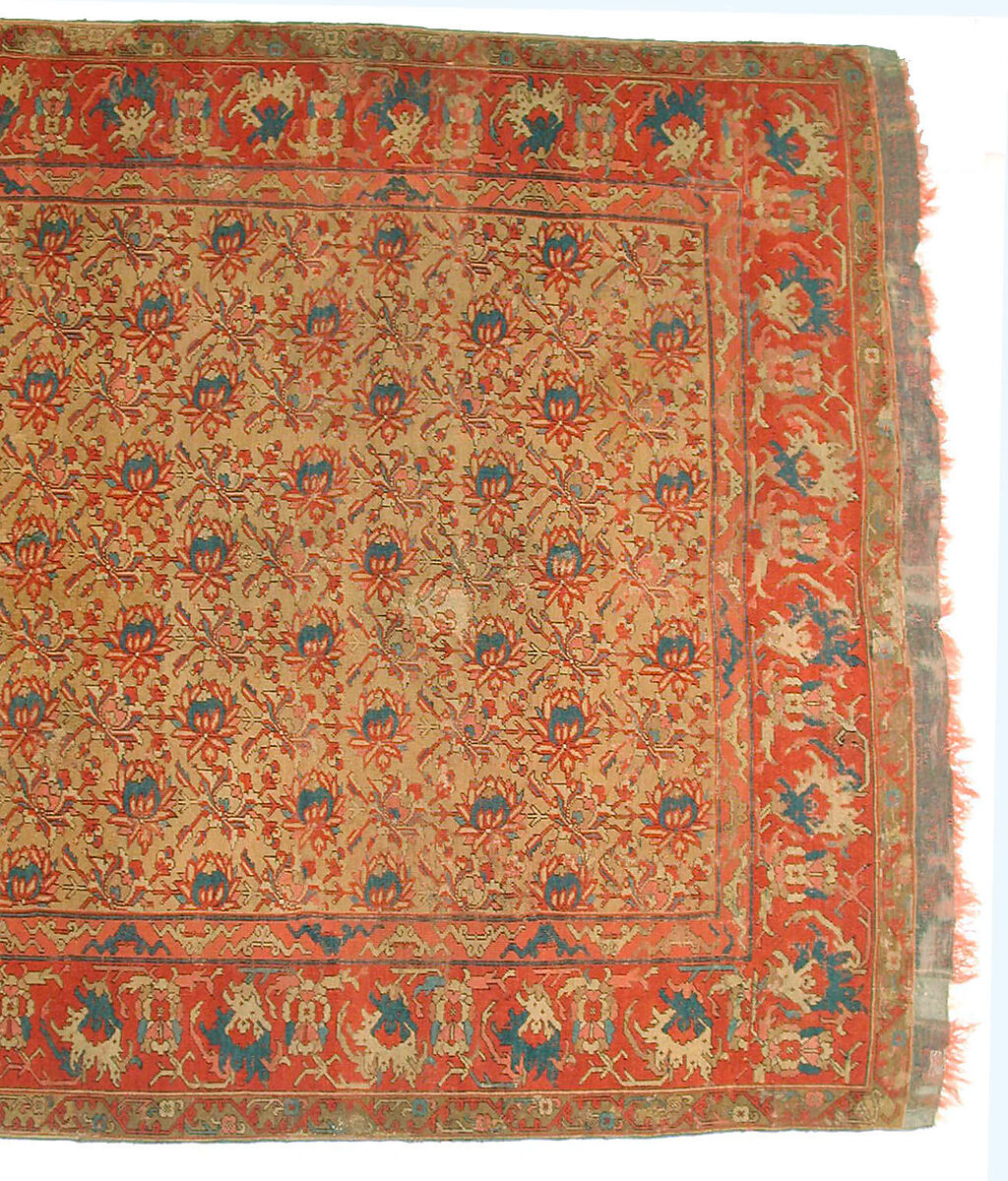 Carpet, Wool (warp, weft, and pile); symmetrically knotted pile