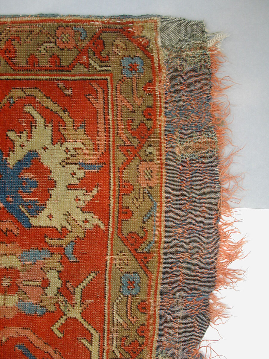 Carpet, Wool (warp, weft, and pile); symmetrically knotted pile
