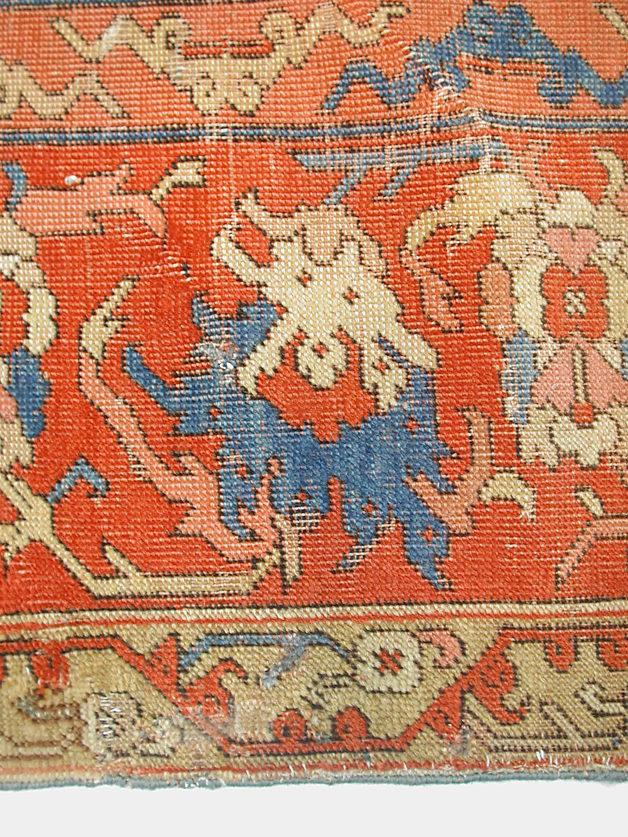 Carpet, Wool (warp, weft, and pile); symmetrically knotted pile