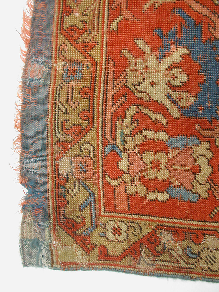 Carpet, Wool (warp, weft, and pile); symmetrically knotted pile