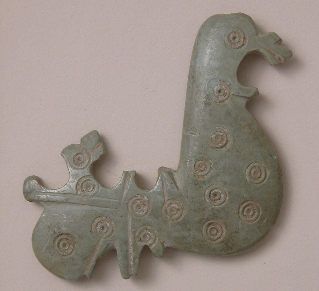 Kohl Flask, Soapstone; carved, drilled