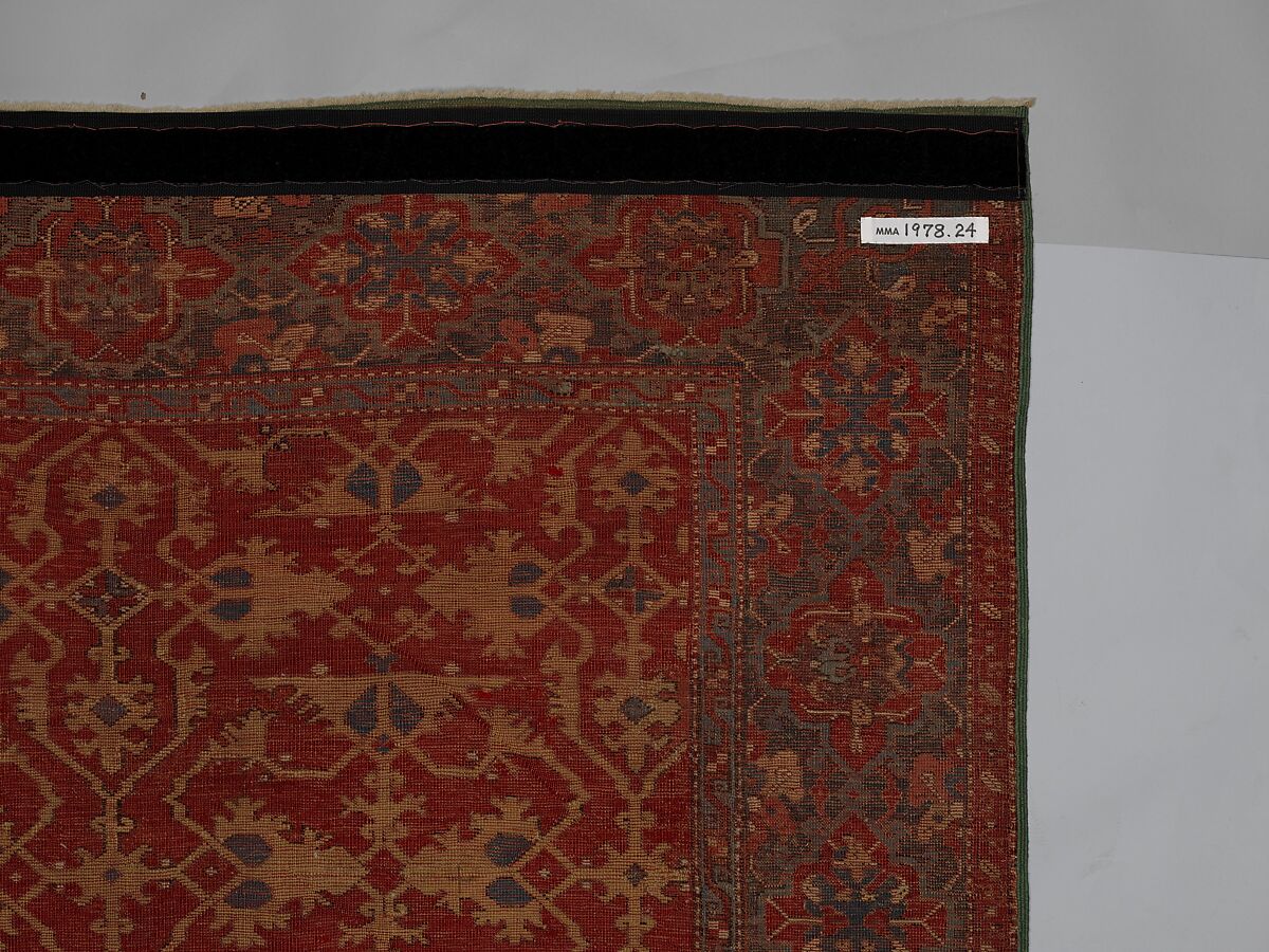 "Lotto" Carpet, Wool (warp, weft, and pile); symmetrically knotted pile