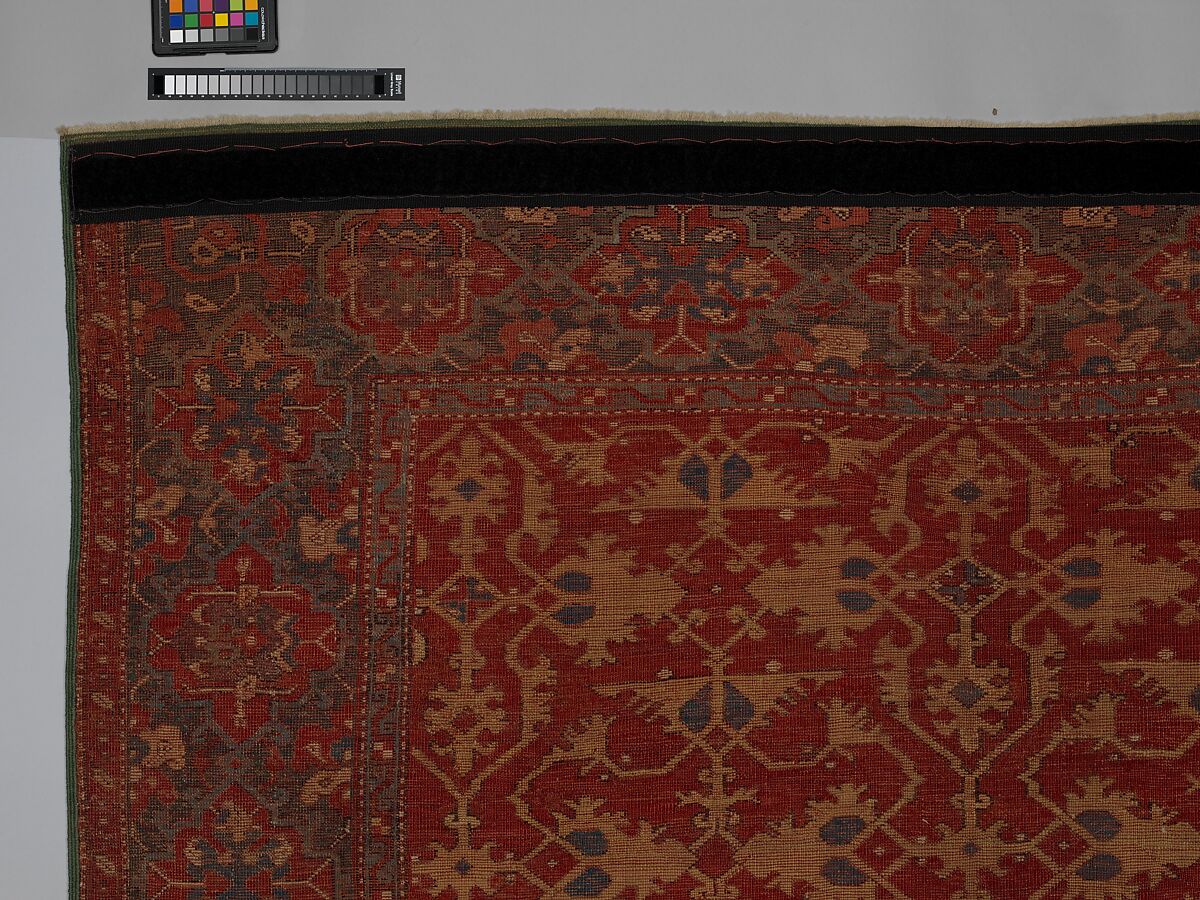 "Lotto" Carpet, Wool (warp, weft, and pile); symmetrically knotted pile