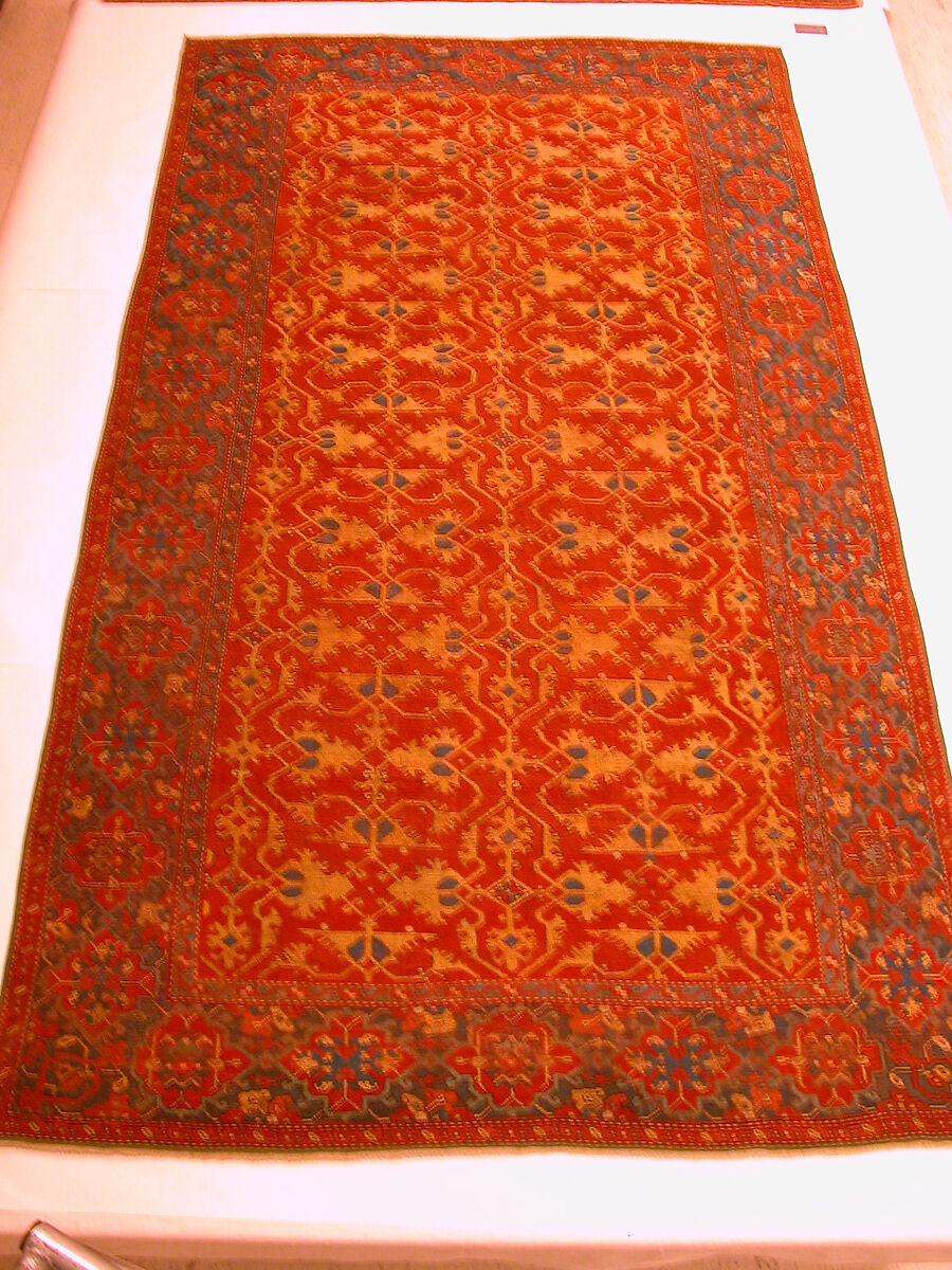 "Lotto" Carpet, Wool (warp, weft, and pile); symmetrically knotted pile