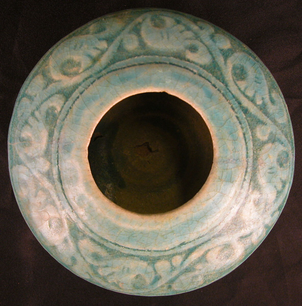 Jar, Composite body; carved and glazed