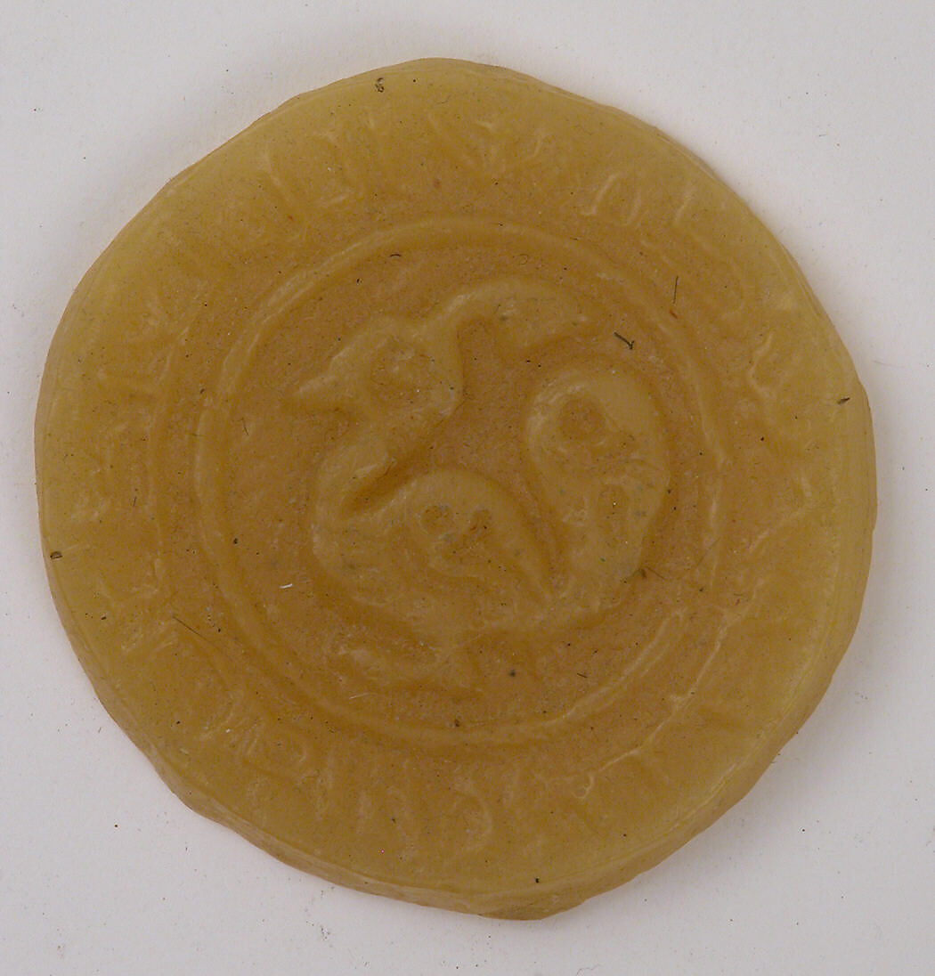 Stamp, Bronze; cast and incised
