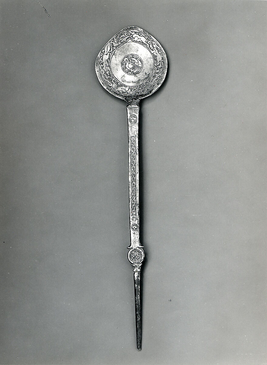 Spoon, Brass; cast and engraved